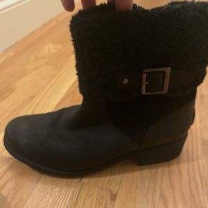 Ugg Winter Boots Buckle Wool Heel